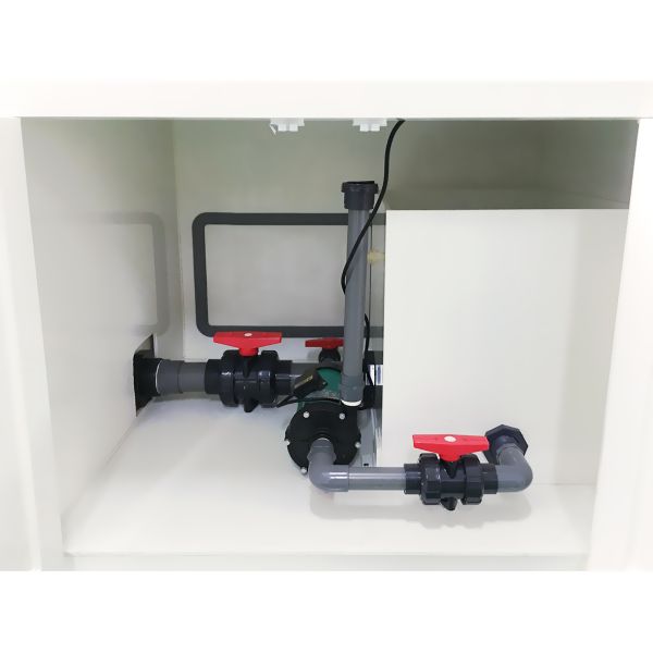 Wall-mounted Laboratory Fume Hood with Scrubber Tank Manufacturers Low Noise Level and Horizontal Airflow