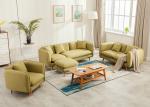 Leisure Modern Bedroom Furniture Fruit Green 3 Seater Fabric Sofa Elegant