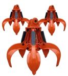 Orange Peel Grab Excavator Rock Grapple, Excavator Attachments Hydraulic Grab