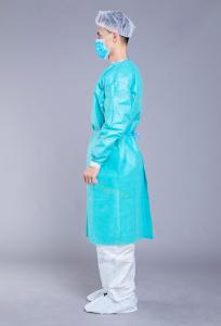 Wholesale Blue SMS Knit Cuff Collar 40g Surgical Disposable Gowns from china suppliers