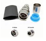 LMR600 Male Flug crimping N Type Solderless Right Angle crimp Radio Antenna Rf