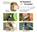 3/4'' Hose Thread Bib Swivel To 1/4'' Tubing Brass Blow Out Plug