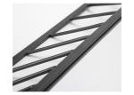 Large Rectangle Black Framed Metal Wall Art Mirror
