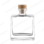 Base Material Glass Bottle for Homemade Alcohol and Beverages in Dice Square