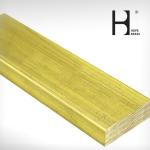 OEM Golden Abrasion Resistant Brass Flat Bars With Anodizing Surface