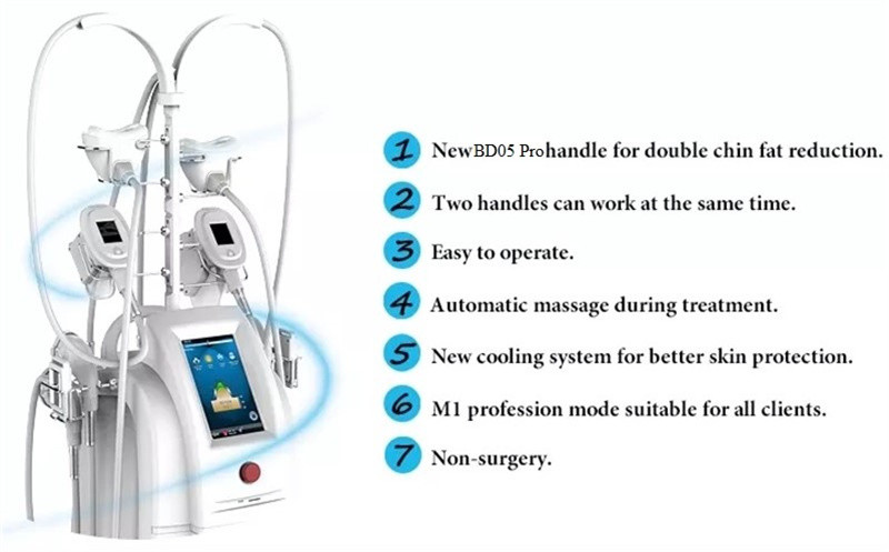 Weight Loss Cryolipolysis Slimming Machine Fat Freezing Liposuction 80kpa