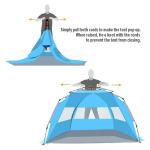 3 Person 75''X51'' Pop Up Open Picnic Tent With Vent Windows