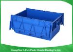 Stardard Blue Large Plastic Storage Containers , Space Saving Plastic Bin