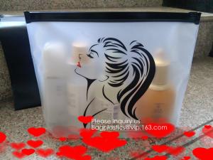 Wholesale Matte Frosted Slider Zipper Bag Packing Storage Pouches Resealable clothing / cosmetics / Travel suits / promotional pa from china suppliers