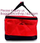 China 300x300D melange stripe+ PEVA insulation 12 can picnic cooler bag 12L ice