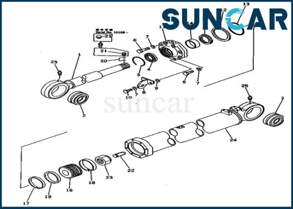 Arm Seal Kit Service Kits 209-63-66300 2096366300 Hydraulic Cylinder For Komatsu