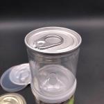 140ml Clear Cosmetic Body Scrub Container Empty Pet Plastic Jars With Plastic