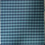 110GSM Blue Cotton Check Fabric Chlorine Bleaching Resistant No Extreme Smell