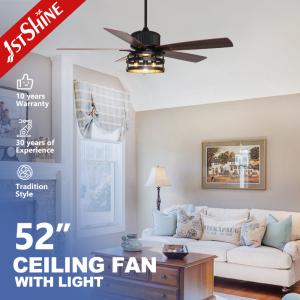 Wholesale 5 MDF Blades Industrial Style Ceiling Fan With Remote Control Light from china suppliers