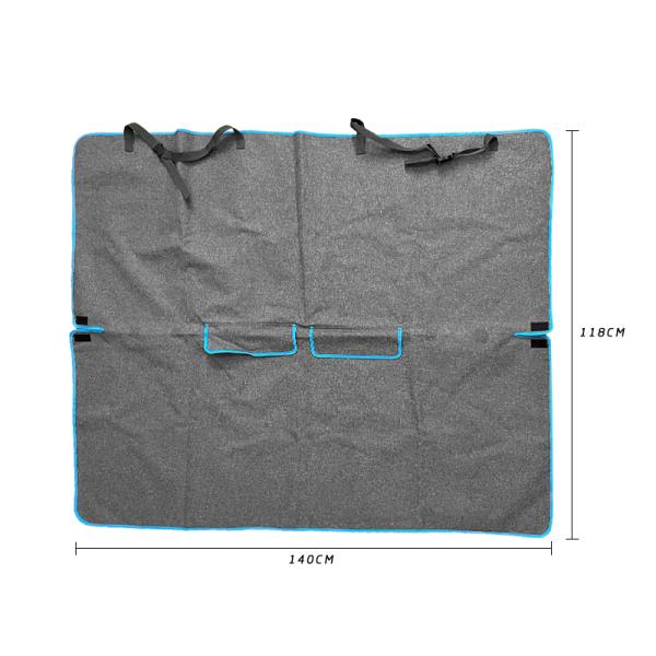 Luxury Pet Bed Foldable Grey Front Dog Car Seat Travel