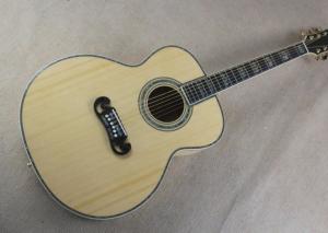 Wholesale 2018 new Real abalone G200 deluxe acoustic guitar All abalone inlay G200 luxury deluxe electric acoustic guitar from china suppliers