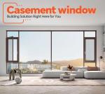 Vinyl Black And White Casement Windows For Low-Cost Durability
