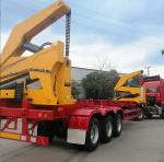 3 Axles Truck Crane 20Ft 40 Ft Type Container Carrier Side Loader Skeleton Semi