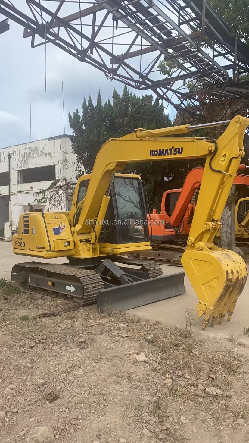 PC60pro mini digger excavators for sale Komatsu Excavator/used komatsu excavator komatsu pc60 on sale