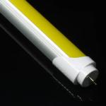 Yellow Cover T8 LED Tube Light with Swivel Base and Flicker-Free Design No