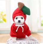 Autumn And Winter Cotton Plush Hooded Sweater For Pet