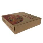 Folded Kraft Corrugated Carboard Pizza Boxes Wholesale E Flute Pizza Box Factory
