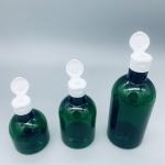 Dark Green Empty Wholesale 50ml 100ml 150ml Round Custom Shampoo Bottle PET