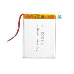 High Discharge Rate Battery 30C Max60C Rechargeable 3.7V 750Mah 304355 Lithium