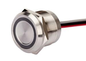Wholesale 22mm Stainless Steel Piezo Touch Switch Led Light Waterproof 2 Wires Latching On Off from china suppliers