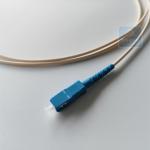 Armored Fibre Optic Pigtails SC UPC 3.0mm Ivory Lszh Fibre Optic Cable Flame