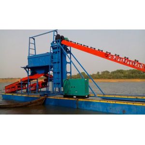 Buy cheap Wheel Bucket 80M3/Hour Gold Mining Dredger Machine 12M from wholesalers