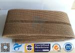 Black / Brown PTFE Coated Fiberglass Fabric Open Mesh Conveyor Belt