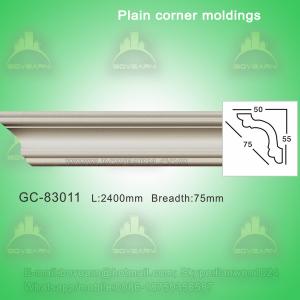 Wholesale Gypsum Crown Moulding Plain Cornice Moulding For Villa/Hotel/Bungalow Ceiling Decoration from china suppliers