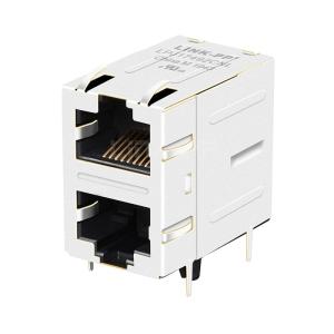 Wholesale LPJ17492CNL 2x1 Port Integrated RJ45 Jack 10/100 Base-T Without LED from china suppliers