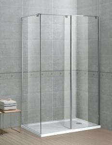 Wholesale Square Chromed Walk In Shower Enclosures Stainless Steel Support Bar and Aluminum Profiles from china suppliers