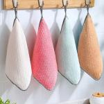KILINE Personalized Coral Microfiber Kitchen Dish Wash Cloth Towel
