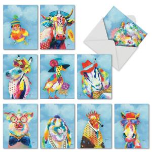 Wholesale Cartoon Animal Custom Made Greeting Cards Lovely Color Printing Cover For Children from china suppliers
