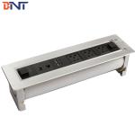 BN High quality brushed aluminum motorized flip up desktop socket