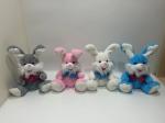 Sing and PLA Bunny Stuffed Animal Plush Toy, for Baby′s First Birthday or Baby