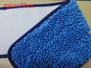 Wholesale Textiles Microfiber Wet Mop Pads Blue Twisting Fabric 13*47cm High Aborbent from china suppliers