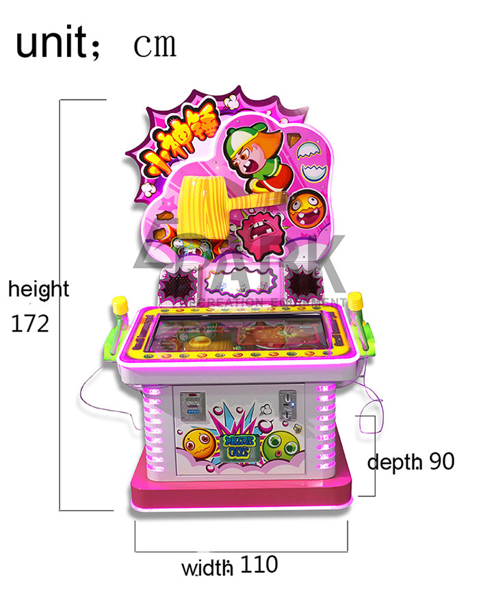 2 Players Amusement Game Machines Cartoon Appearance High Definition LCD Screen