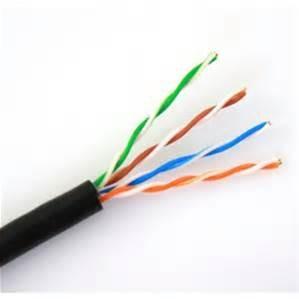 Wholesale RoHS Complied PE Jacket UTP CAT5E Solid Bare Copper Outdoor Bulk Ethernet Cable from china suppliers