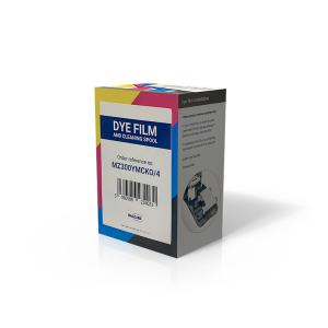 Wholesale Magicard Ribbon Original Import MZ300YMCKO Dye Film And Cleaning Spool 300 prints/roll from china suppliers