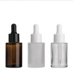 Eco Friendly Recyclable 30ml Frosted Amber Dropper Bottle leak proof