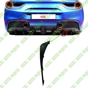 Wholesale For Ferrari 488 GTB Spider Rear Bumper RH Central Fin External Radiator Rear Fin OEM 86640300 from china suppliers