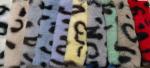 Polyester Rabbit Wool Static-free Antiflaming Luxury fashion Printed designs for