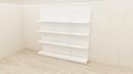0.8mm Metal Supermarket Shelf Rack White Lenght 900mm 1200mm