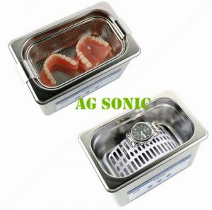 China 800ml Dental Sonic Bath Cleaner With SUS Basket , Ultrasonic Teeth Cleaning Machine on sale