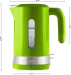 Electric Kettle BPA-Free 1.7L Fast Boiling Water Warmer Auto Shut Off for Coffee