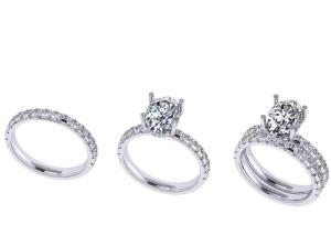 Wholesale Hand Setting 2.45g 14K Solid Gold Jewellery ODM For Engagement from china suppliers